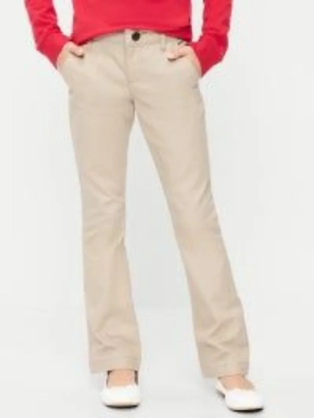 School Uniform Bootcut Pants for Girls